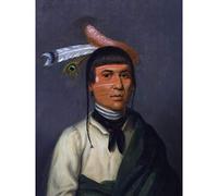 Inman Chief No-Tin Chippewa Native American Portrait Large Print Poster Wall Art Decor Picture