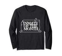 Inmate of The Month Funny Halloween Lazy Prisoner Costume Long Sleeve T-Shirt