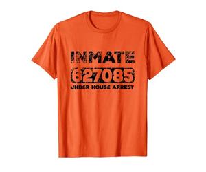 Inmate under House arrest Funny Halloween Prison costume T-Shirt