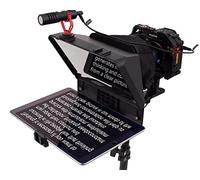Inmei A10 Portable Teleprompter for Smartphones & DSLR Cameras with Phone Holder, Remote Control Ideal for Live Streaming, Interviews, Speeches & Video Production