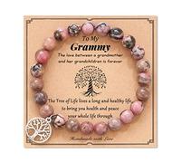 INMOFN Tree of Life Bracelet Women’s Link Charm Beads Bracelets Gift for Grammy Birthday Christmas Wedding Mothers' Day Gift