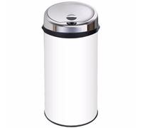 Inmotion 42L White Stainless Steel Auto Sensor Kitchen Waste Dust Bin