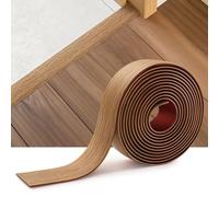 INMOZATA 1.2M Self-Adhesive Vinyl Flooring Threshold Transition Strip, Flat Laminate Profile Edge Trim for Joining Floor Gaps (4cm, Yellow Oak)