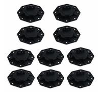 INMOZATA 10pcs Adjustable Decking Pedestal Riser Bearing Support 18mm to 30mm Foundation Base Support Riser Bearing Support for Floating Deck Platform Deck Floor Height Adjustment Raising