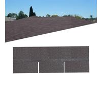 INMOZATA 18pcs Asphalt Roof Shingles, 2.61sqm Self-Adhesive Roofing Felt Shingles Tiles for Roof Sheds, Weather Resistant Waterproof Roofing Tiles(Withered vine brown)