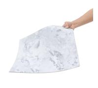 INMOZATA 18x18 Inch Floor Tiles Self Adhesive 24Pcs/5m² Peel and Stick Floor Tiles Marble Effect Sticky Floor Tiles Waterproof Stick on Floor Tiles for Bathroom Kitchen Living Room (Marble White 01)