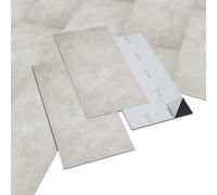 INMOZATA 28pcs/5m² Peel & Stick Marble Effect Vinyl Floor Tiles 30x60cm, Self-Adhesive, Waterproof, 2mm Thickness (Light Grey) for Bathroom & Kitchen