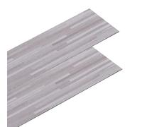 INMOZATA 36pcs/5.02㎡ Self Adhesive Floor Planks Lino Flooring with Grey Wood Effect Floor Tiles Self Adhesive 2.0 mm Thick for Kitchen Living Room and Bathroom Floor Planks(5.02㎡,Light Grey Block)