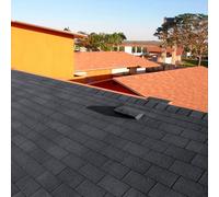 INMOZATA 36pcs Asphalt Roof Shingles, Self-adhesive Sheds Roofing Felt Shingles Tiles for Most Roof of Sheds Arbour Porch Wendy House Doghouse Log Cabin (Square 3 Tab Shingles, Grey)