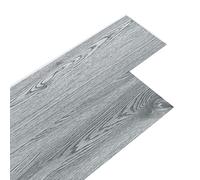 INMOZATA 36Pcs Self-Adhesive PVC Flooring Planks Floorboard Planks Waterproof Floor Stickers for Kitchen Bedroom Bathroom Home Floor Tile 91.5 X 15.2CM (Light Grey)