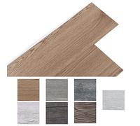 INMOZATA 36Pcs Self-Adhesive PVC Flooring Planks Floorboard Planks Waterproof Floor Stickers for Kitchen Bedroom Bathroom Home Floor Tile 91.5 X 15.2CM (Original Wood)