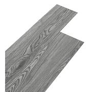 INMOZATA 36Pcs Self-Adhesive PVC Flooring Planks Floorboard Planks Waterproof Floor Wall Stickers for Kitchen Bathroom Home Floor Tile (Grey)