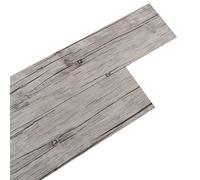 INMOZATA 36Pcs Self-Adhesive PVC Flooring Planks Floorboard Planks Waterproof Floor Wall Stickers for Kitchen Bathroom Home Floor Tile (Crack)