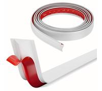 INMOZATA 3M Quadrant Trim, PVC Flexible Self Adhesive Plastic Wall Corner Edging Strip, Skirting Board Trim for Worktop Ceiling Floor, Kitchen Shower Wall Corner Strip(White)