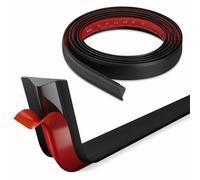 INMOZATA 3M Quadrant Trim, PVC Flexible Self Adhesive Plastic Wall Corner Edging Strip, Skirting Board Trim for Worktop Ceiling Floor, Kitchen Shower Wall Corner Strip(Black)