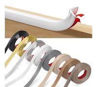 INMOZATA 6.1m Plastic Corner Trim, PVC Flexible Peel and Stick Molding Trim, Self Adhesive Metal Trim for Wall, Corner, Furniture, Windows, Tables (20 * 2mm,White)