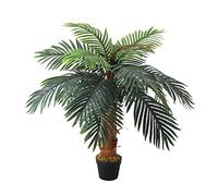 INMOZATA Artificial Areca Palm Tree Tropcial Plant Decorative Fake Plants in Pot 100cm High for Indoor Outdoor Garden