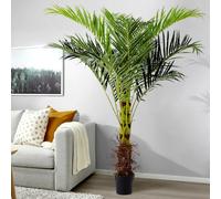 INMOZATA Artificial Plants 6FT/180cm Fake Palm Tree Large Artificial Trees Outdoor and Indoor Faux Plants for Garden Front Door Decoration