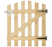 INMOZATA Garden Gate Wooden Pedestrian Gate with Gate Lock and Hinge, 2.5ft Wide x 3ft High (76cm Wide x 90cm High)