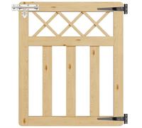 INMOZATA Garden Gate Wooden Pedestrian Gate with Gate Lock and Hinge, 2.5ft Wide x 3ft High (76cm Wide x 90cm High)