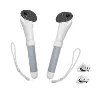 INMOZATA Handle Attachments Compatible with Meta Quest 3S/Quest3 Controller Accessories, VR Gorilla Tag Long Arms Sticks, Extension Grips for VR Game, White