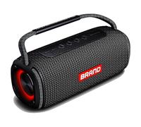 INMOZATA Portable Bluetooth Speaker 40W, IPX6 Waterproof Outdoor Speaker Wireless Loud, Customized EQ Deep Bass, 360° Sound with Dual Voice Coil/Light/V5.0/TF/AUX, Party Home Speaker