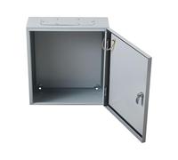 INMOZATA Steel Junction Box,IP66 Waterproof Lockable Electrical Enclosure Box,Wall Mounted Universal Distribution Boxes with Galvanised Steel Mounting Plate and Fittings 300×300×150mm