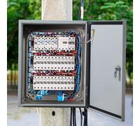 INMOZATA Steel Junction Box,IP66 Waterproof Lockable Electrical Enclosure Box,Wall Mounted Universal Distribution Boxes with Galvanised Steel Mounting Plate and Fittings 300×200×150mm