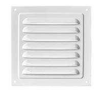 INMOZATA Vent Cover, Air Brick Covers with Insect Protection Screen Steel Air Vent Covers for Sidewall Ceiling HVAC (200 * 200mm,White)