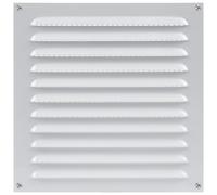 INMOZATA Vent Cover, Air Brick Covers with Insect Protection Screen Steel Air Vent Covers for Sidewall Ceiling HVAC (300 * 300mm,White)