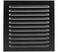 INMOZATA Vent Cover, Air Brick Covers with Insect Protection Screen Steel Air Vent Covers for Sidewall Ceiling HVAC (300 * 300mm,Black)