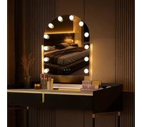 Inmtfei Hollywood Arch Vanity Mirror,40X50Cm,led Lights,3 Modes,touch Control In White White One Size