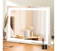 Hollywood Makeup Mirror 58X46Cm, Led Strip Lights, 3 Colour Modes, 5X Magnifier, Usb Charging, Touch Control