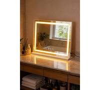 Inmtfei Hollywood Vanity Mirror With 10X Usb Charging & 3-Color Light 80*60Cm In White White