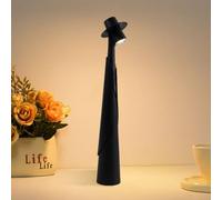 INMTFEI Rechargeable Touch Bedside Lamp 3 Brightness Levels in Black INMTFEI Black
