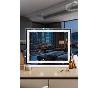 Crystal Hollywood Vanity Makeup Mirror 58X46Cm 3 Lighting Modes 5X Magnifier And Usb Charging