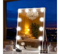 Inmtfei White Hollywood Vanity Makeup Mirror With 12 Bulbs 30X41Cm White One Size