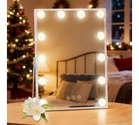 INMTFEI White Hollywood Vanity Mirror with 12 Bulbs 30×41 cm INMTFEI White