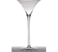 INNA-Glas Cocktail glass/martini glass SACHA on pedestal, conical/round, clear, 3ft/90cm, Ø 14 / 35cm - Tall vase/Transparent vase