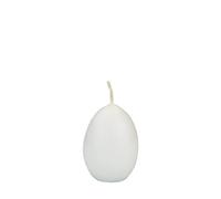INNA-Glas Easter Egg Candle LEONITA, White, 6cm, 4,5cm, 7h