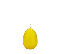 INNA-Glas Easter Egg Candle LEONITA, Yellow, 6cm, 4,5cm, 7h