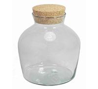 INNA-Glas Glass container DIETER, clear, 10"/25cm, Ø3.7/9.5cm, Ø10/24cm