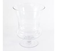 INNA-Glas Goblet vase/flower glass vase CARA, 13.8"/35cm, Ø 10.6"/27cm | clear - Design vase/Votive holder