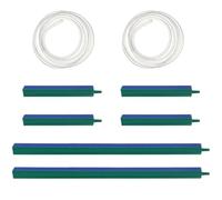INNAL 6 Pcs Aquarium Air Stone Bar Bubbler Strip Airstones Bubble Air Stone Bubble Release Diffuser Bar with 2 Pcs Aquarium Air Line for Aquariums Fish Tanks Air Pumps