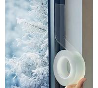INNAL Window Weather Sealing Tape 5 cmx10 m for Winter - Transparent Waterproof No Residue Sealant Film for Door and Window Draft Isolation