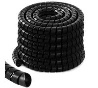 Innconee 1 Pcs Spiral Wrap Cable Protector, Safe 2.0" Od x 40' Pre Cut Lengths Hydraulic Hose Protector Wrap to Avoid Wear and Extend Life for Hydraulic Pneumatic Hoses(Black)