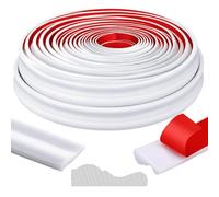 Innconee 19.7ft White Peel and Stick Molding Chair Rail Panel Flexible Wall Molding Trim Self Adhesive Panel Moulding for DIY Home Decoration Wall Protection Cabinet Border Mirror Frame