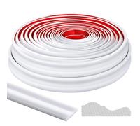 Innconee 19.7ft White Peel and Stick Molding Chair Rail Panel Flexible Wall Molding Trim Self Adhesive Panel Moulding for DIY Home Decoration Wall Protection Cabinet Border Mirror Frame