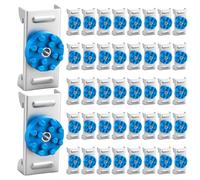 Innconee 40 Pack Soundproofing Sound Isolation Clips Resilient Channel Mounting Clip Reduces Noise from Noisy Neighbors for Apartment Recording Studio Sound Proofing for Walls and Ceilings (Blue)