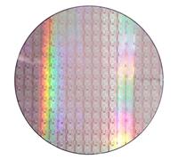 Innconee Silicon Wafer Art 12 Inch Double-Sided Polishing Uncut Integrated Circuit Silicon Wafer Semiconductor Substrate for Collection, G ift, Exhibition, Decoration or Teaching